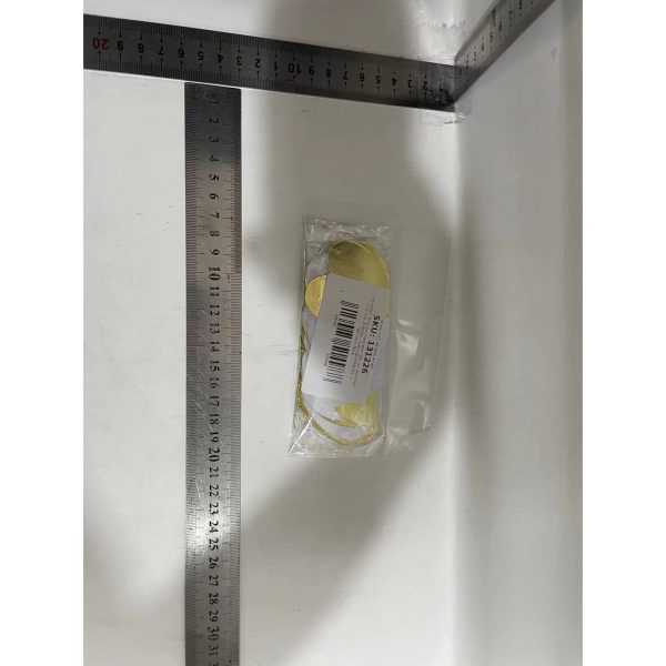 Banner cu Inimioare, Flippy, Tip Franjuri, 4 m, Rola de Ata Inclusa, Auriu/Alb