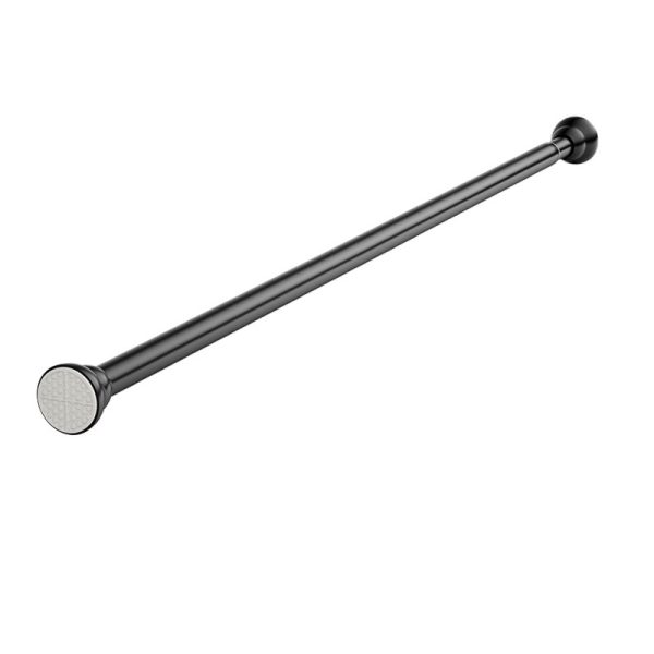 Bara Telescopica Multifunctionala, Flippy, din Otel Inoxidabil, Utilizare Universala, Retractabila 107 – 195 cm, Fara Perforare Perete, Negru