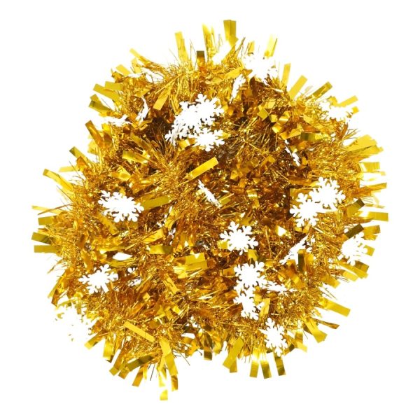 Beteala Craciun, Flippy, auriu, marimea:  2 m x 9 cm x 9 cm material:folie PVC, interior/exterior