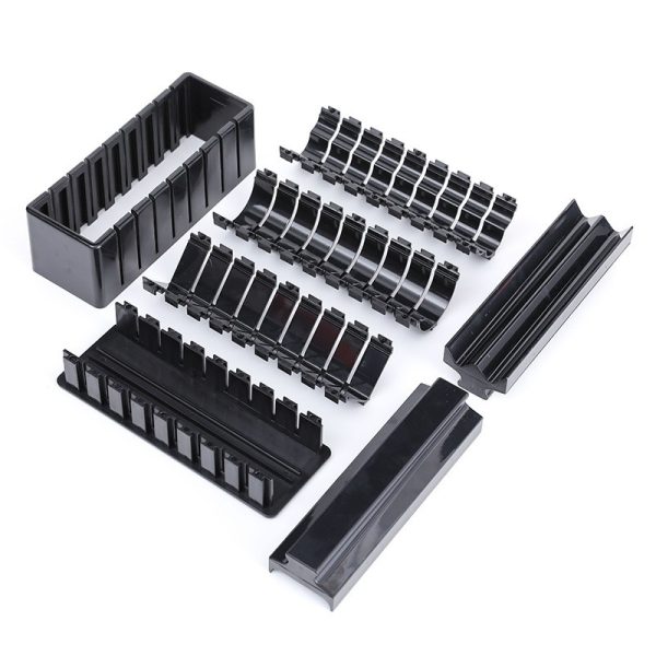 Aparat pentru Sushi, Flippy, Set 7 Accesorii pentru Sushi, Ofera 3 Forme de Design, Rotund, Triunghi, Inimioare, Negru
