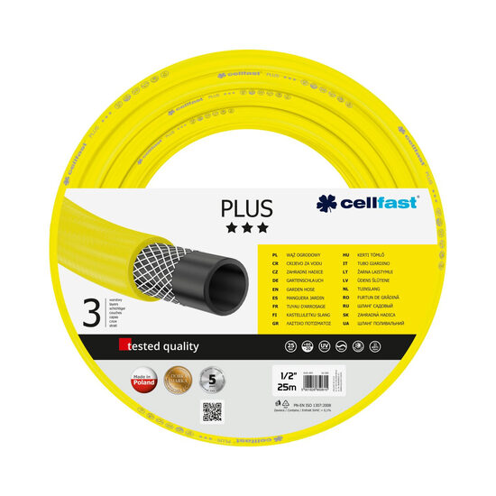 Furtun de gradina, 3 straturi, 1″, 25 m, Cellfast Plus