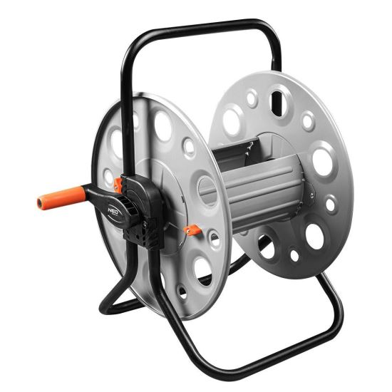 Tambur, rola, pentru furtun gradina, metalic, 1/2″-100 m, 3/4″-30 m, NEO