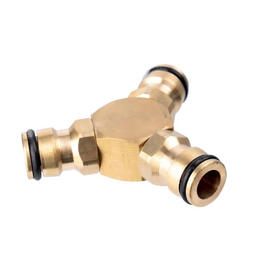 Adaptor, cuplaj rapid, 3 directii, alama, 1/2″, Richmann