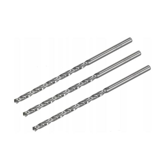 Burghiu pentru metal, lung, set 3 buc, 2×85 mm, Drel