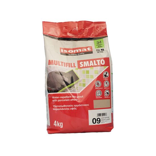 Chit de rosturi gresie si faianta, light brown 09, 2kg, Isomat