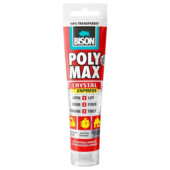 Adeziv si etanseizant, 115 g, Bison Poly Max Crystal Express