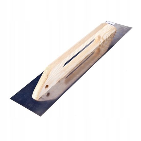 Gletiera inox, maner din lemn lung, 13×58 cm